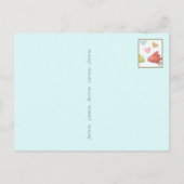 リトルフィッシュハートとフック葉書 案内ポストカード (裏面)