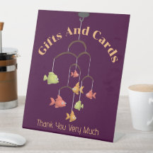 リトルフィッシュ赤ちゃんシャワーギフトとカード