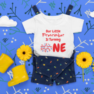 リトルフィレクラッカー1st誕生日ベビーTシャツ ベビーTシャツ
