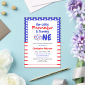 リトルフィレクラッカー1st誕生日 アクリル招待状 (インサイチュ (ウェディング))