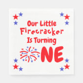 リトルフィレクラッカー1st誕生日 スタンダードランチョンナプキン (正面)