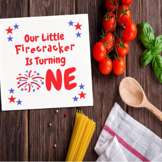 リトルフィレクラッカー1st誕生日 スタンダードランチョンナプキン