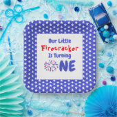 リトルフィレクラッカー1st誕生日 ペーパープレート (パーティー)