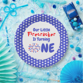 リトルフィレクラッカー1st誕生日 ペーパープレート