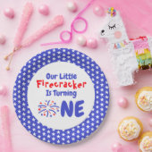リトルフィレクラッカー1st誕生日 ペーパープレート (パーティー)