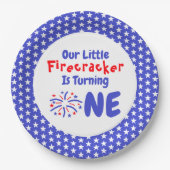 リトルフィレクラッカー1st誕生日 ペーパープレート (正面)