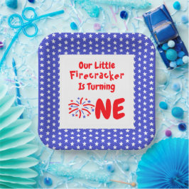 リトルフィレクラッカー1st誕生日 ペーパープレート