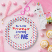 リトルフィレクラッカー1st誕生日 ペーパープレート (パーティー)