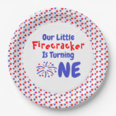 リトルフィレクラッカー1st誕生日 ペーパープレート (正面)