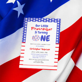 リトルフィレクラッカー1st誕生日 招待状