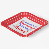 リトルフィレクラッカー3歳の誕生日 ペーパープレート (傾斜あり)