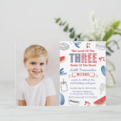 リトルフィレクラッカー3rd誕生日パーティー写真 招待状 (スタンド正面)