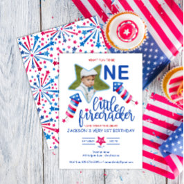 リトルフィレクラッカー7月第4日誕生日 招待状