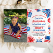 リトルフィレクラッカー7月1日の4th誕生日パーティー 招待状