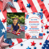 リトルフィレクラッカー7月1日の4th誕生日パーティー 招待状