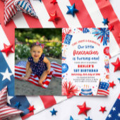 リトルフィレクラッカー7月1日の4th誕生日パーティー 招待状