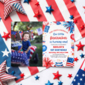 リトルフィレクラッカー7月1日の4th誕生日パーティー 招待状