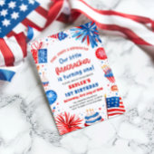 リトルフィレクラッカー7月1日の4th誕生日パーティー 招待状