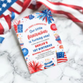 リトルフィレクラッカー7月1日の4th誕生日パーティー 招待状