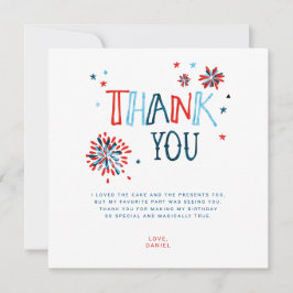 リトルフィレクラッカー7月4日サンキューカード サンキューカード