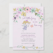 リトルフェアリーお洒落ガーデン赤ちゃんシャワー 招待状 (正面)