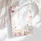 リトルフェアリーお洒落マジカル1歳の誕生日 招待状