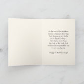 リトルフェアリーカスタムアイリッシュガールセントパトリックの日 カード (内部)