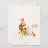 リトルフェアリーガーデン開花ベビーガールシャワー 招待状 (裏面)