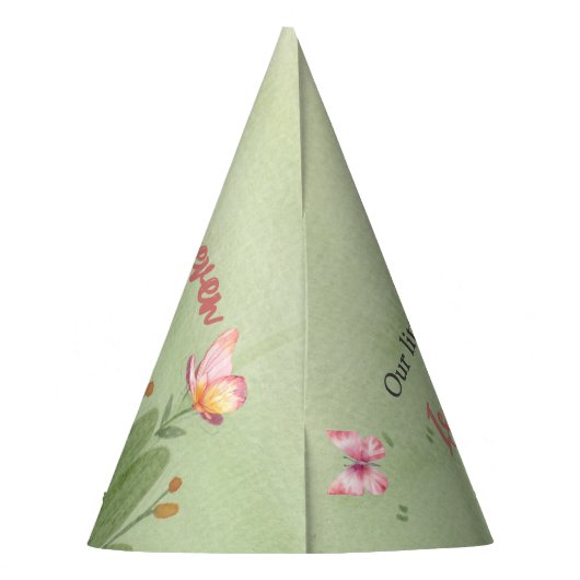 リトルフェアリーピンクの城バタフライエイジ パーティーハット (裏面)