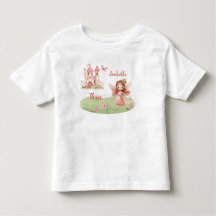 リトルフェアリーピンクキャスルバタフライTシャツ（全年齢対応）
