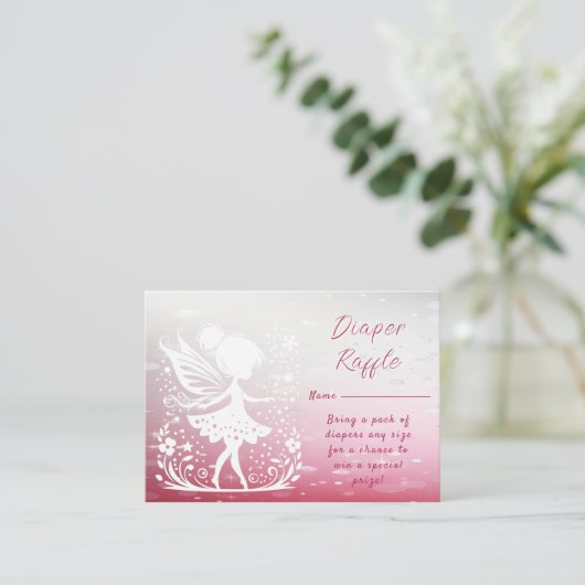 リトルフェアリーフローラベビーシャワー エンクロージャーカード (スタンド正面)