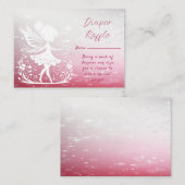 リトルフェアリーフローラベビーシャワー エンクロージャーカード (正面/裏面)