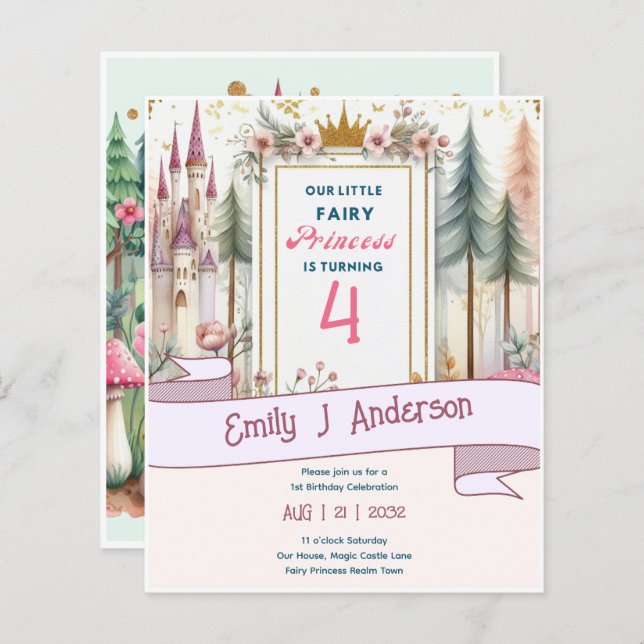 リトルフェアリープリンセス誕生日ANYエイジフェアヤコア (正面/裏面)