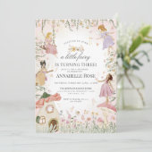 リトルフェアリー誕生日エンチャントガーデン招待状 (スタンド正面)