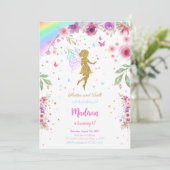 リトルフェアリー誕生日パーティー 招待状 (スタンド正面)