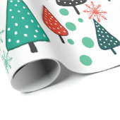 リトルフォレストグリーン – オレンジのラッピング紙 ラッピングペーパー (ロールコーナー)