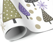 リトルフォレストサージパープルラッピング紙 ラッピングペーパー (ロールコーナー)