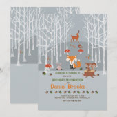 リトルフォレストフレンズ招待状 招待状 (正面/裏面)