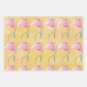 リトルフォークピンクと紫の妖精の包装紙 ラッピングペーパーシート (正面2)