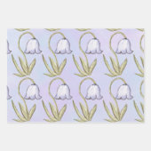 リトルフォークピンクと紫の妖精の包装紙 ラッピングペーパーシート (正面)