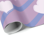 リトルフクロウハートと花 ラッピングペーパー (ロールコーナー)