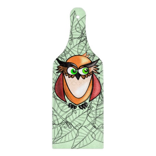 リトルフクロウ板 カッティングボード (正面)