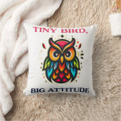 リトルフクロウ楽しいデザイン クッション (ブランケット)