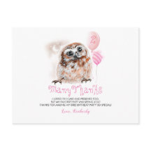 リトルフクロウ誕生日サンキュー