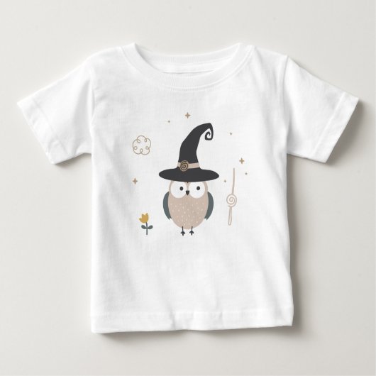 リトルフクロウ ベビーTシャツ (正面)