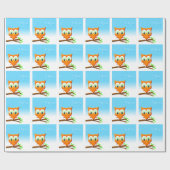 リトルフクロウ ラッピングペーパー (フラット)