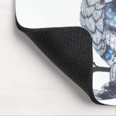 リトルフクロタトゥーフラッシュアイディア漫画フクロウ マウスパッド (コーナー)