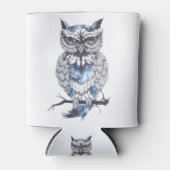リトルフクロタトゥーフラッシュアイディア漫画フクロウ 缶クーラー (正面)