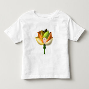 リトルフラワーガールベビーTシャツ トドラーTシャツ