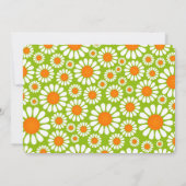 リトルフラワーキュートデイジーファースト誕生日 招待状 (裏面)